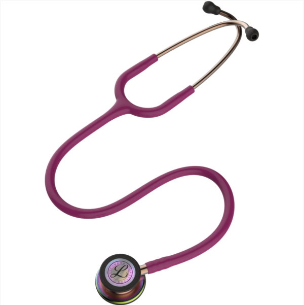 3M™ Littmann® Classic III™ Stethoscope - Raspberry tube & Rainbow finish chest piece 5806